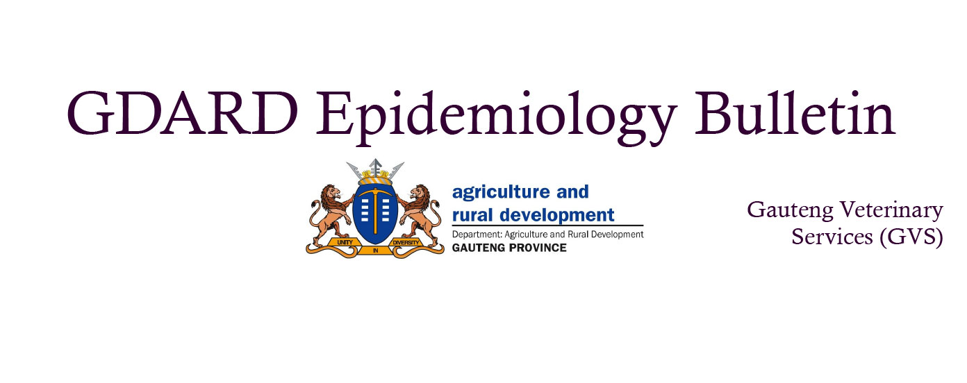 Gauteng Province | GDARD | Veterinary Epidemiology Report | June 2022